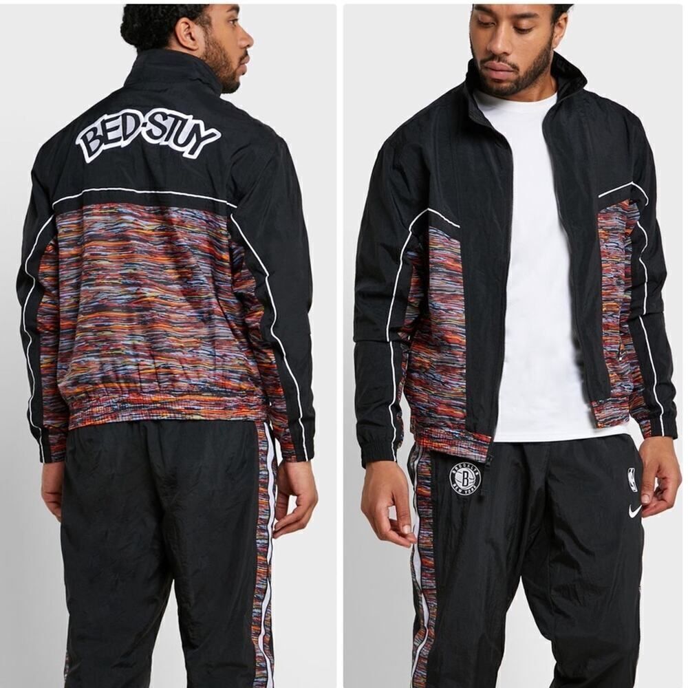 NWT Nike Brooklyn Nets NBA Bed Stuy Windbreaker Casual Jacket